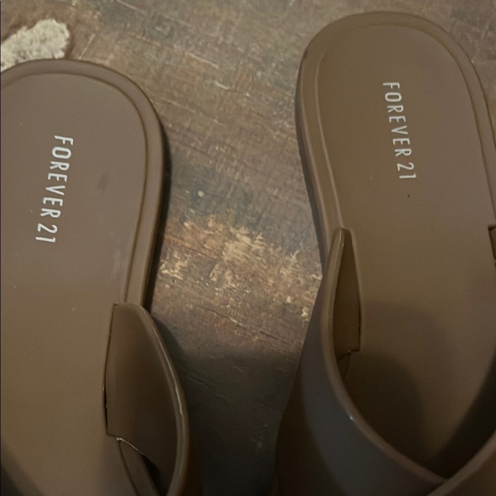 Forever 21 Dark Brown Crisscross Sandals - Picture 5 of 8